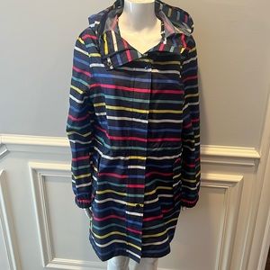 NWOT Right as Rain by Joules Striped Raincoat